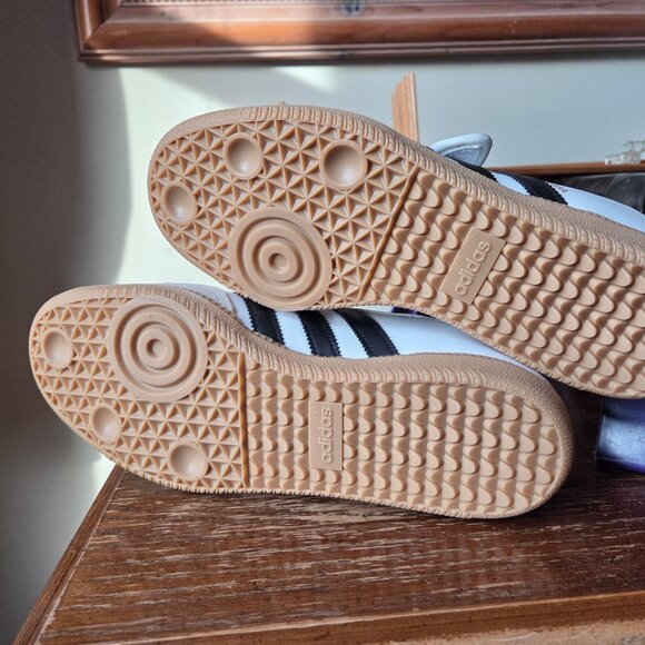 adidas White Sneakers with Black Stripes - Picture 3 of 4